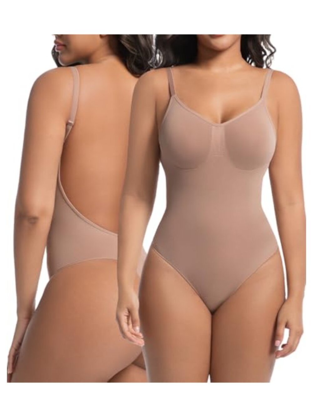 Seamless Backless Thong Bodysuit Shapewear Tummy Control